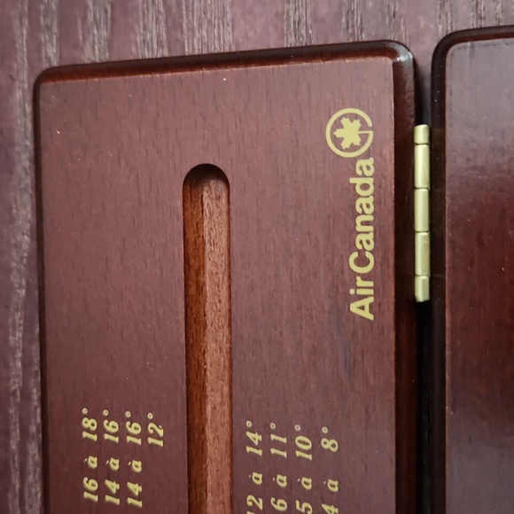 Vintage Air Canada Thermometre a Vin, wine, champagne thermometer in case. - Picture 2 of 10